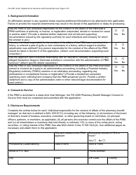 Form FIS2391 Pharmacy Benefit Manager (Pbm) Application - Michigan, Page 2