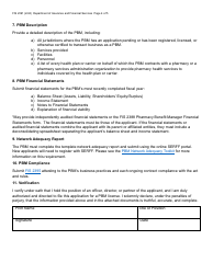 Form FIS2391 Pharmacy Benefit Manager (Pbm) Application - Michigan, Page 4