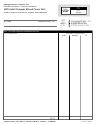 Form FIS0320 HMO Inpatient Discharges &amp; Benefit Payouts Report - Michigan