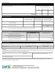 Form FIS0320 HMO Inpatient Discharges &amp; Benefit Payouts Report - Michigan, Page 2