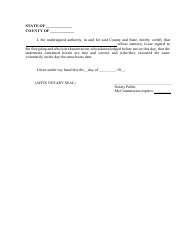 Affidavit for Publication (Petitioner(S)) - Alabama, Page 2