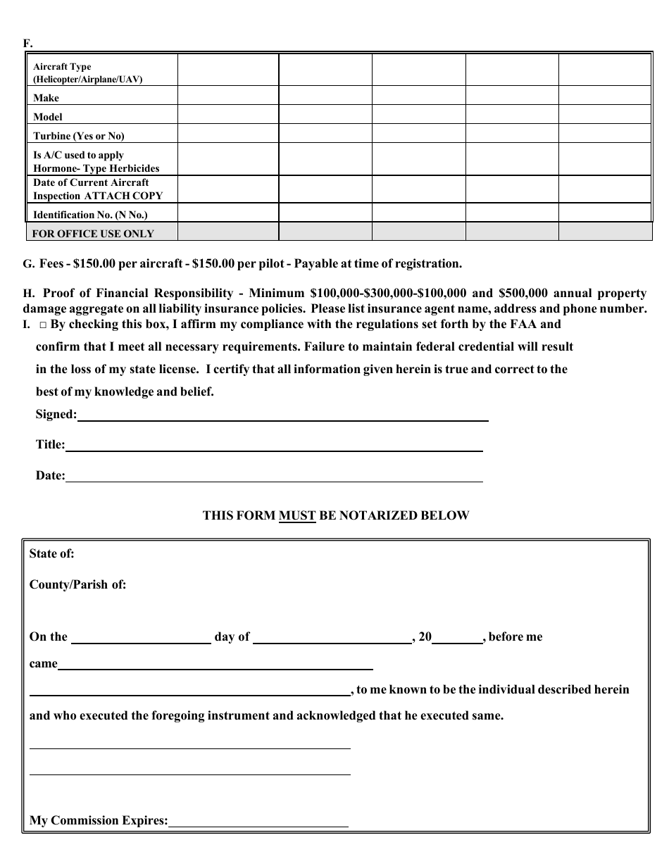 Application for Applicators License - Mississippi, Page 2