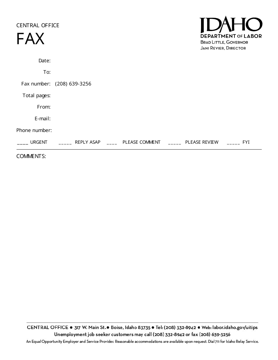 Form I-77-541 Unemployment Insurance Medical Report - Idaho, Page 1