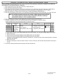 Form OWCP-957 Part A Medical Travel Refund Request - Mileage, Page 2