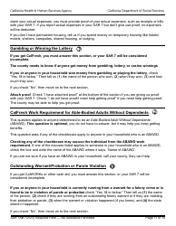 Form SAR7AB Sar 7 Eligibility Status Report Instructions - California, Page 11