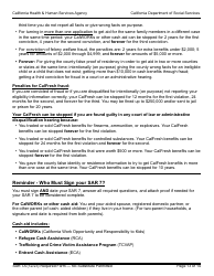 Form SAR7A Sar 7 Eligibility Status Report Instructions - California, Page 13