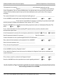 Form SOC154C Admission Agreement Child Placed by Agency Into Strtp - Agency - Short-Term Residential Therapeutic Program (Strtp) - California, Page 2