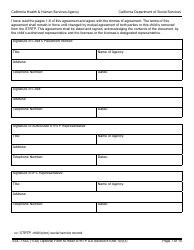 Form SOC154C Admission Agreement Child Placed by Agency Into Strtp - Agency - Short-Term Residential Therapeutic Program (Strtp) - California, Page 7
