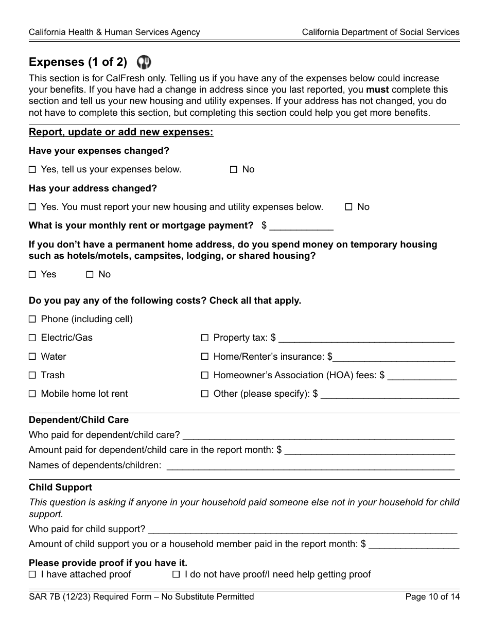 Form sar7b fill out sign online and download fillable pdf