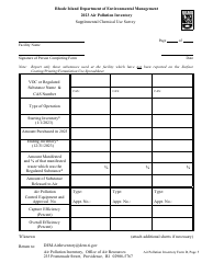 API Form D Surface Coating Basic Spreadsheet - Rhode Island, Page 5