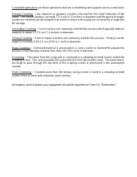API Form Q Rock and Sand Processing Plants - Rhode Island, Page 2