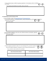 Civil Rights Pre-award Compliance Review Form - Arizona, Page 2