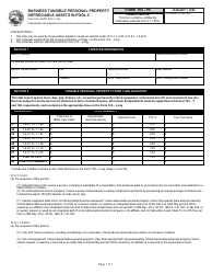 Document preview: State Form 52497 (103-P5) Business Tangible Personal Property Depreciable Assets in Pool 5 - Indiana