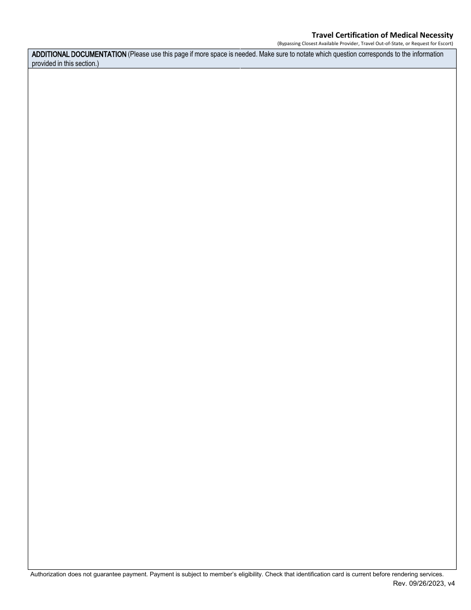 Travel Certification of Medical Necessity - Alaska, Page 2