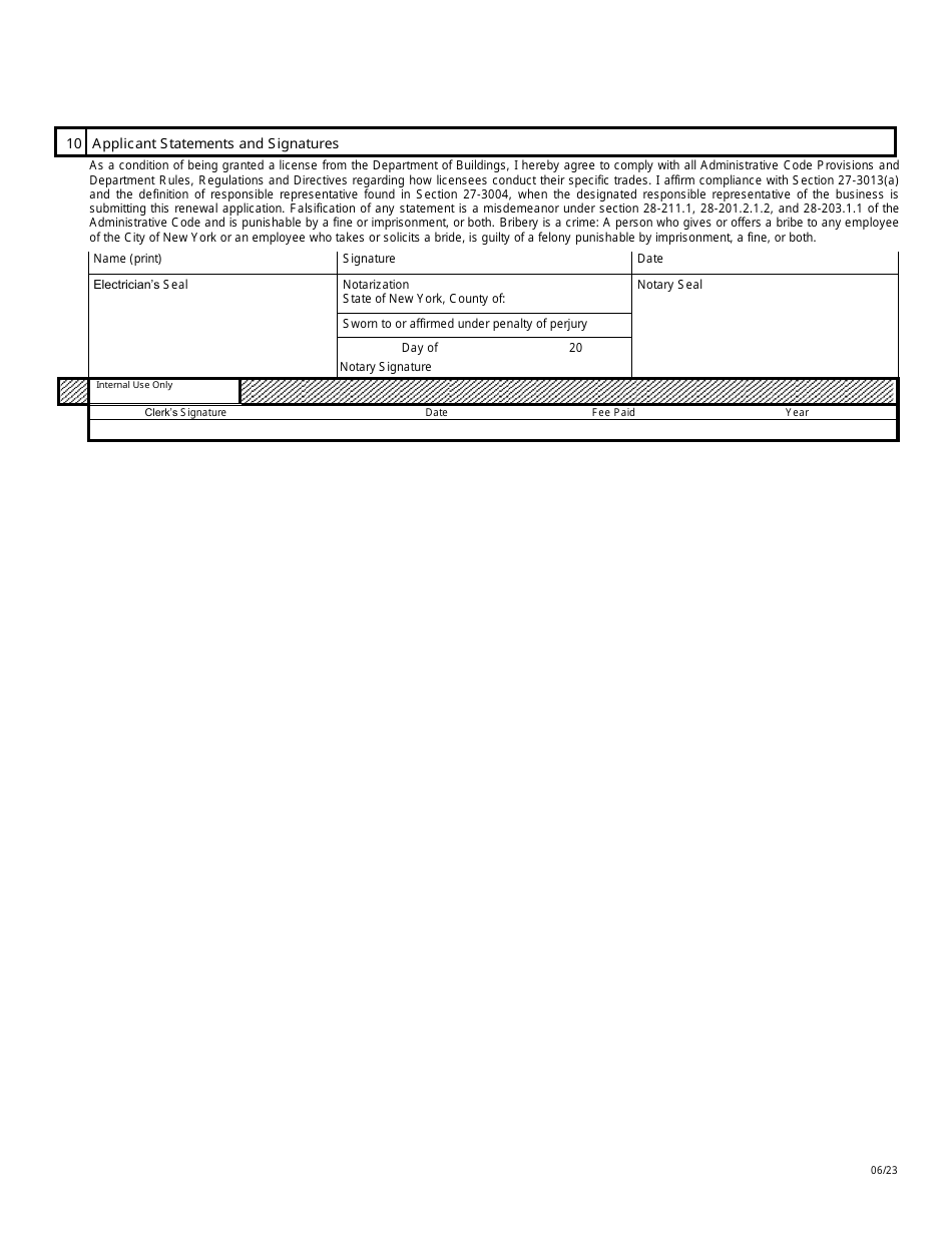 Form LIC38 Electrical License Application - New York City, Page 2