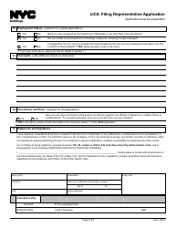 Form LIC8 Filing Representative Application - New York City, Page 2