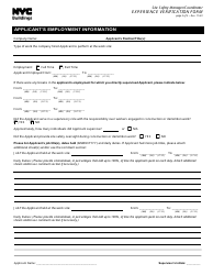 Site Safety Manager/Coordinator Experience Verification Form - New York City, Page 2
