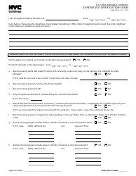 Site Safety Manager/Coordinator Experience Verification Form - New York City, Page 3
