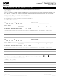 Site Safety Manager/Coordinator Experience Verification Form - New York City, Page 4