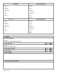 Form SJ-1100A Application for Setting Down for Trial and Judgment - Quebec, Canada, Page 3