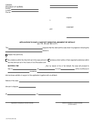 Form SJ-1102A Application to Have a Case Set Down for Judgment by Default - Quebec, Canada, Page 2