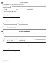 Form SJ-1098A Application to the Court in Civil Matters - Quebec, Canada, Page 4