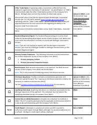 Mi Consumer Financial Services Class I License New Application Checklist (Company) - Michigan, Page 5