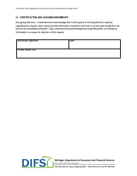 Form FIS2368 Surprise Medical Billing Request for Binding Arbitration - Michigan, Page 2