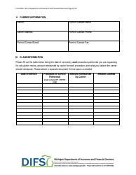 Form FIS2369 Surprise Medical Billing Request for Review of Calculation of Charges - Michigan, Page 2