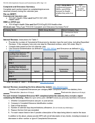 Document preview: Form FIS0318 Complaint and Grievance Summary - Michigan, 2023