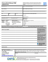 Form FIS2394 Pharmacy Benefit Manager (Pbm) Complaint Form - Michigan, Page 3
