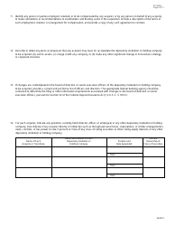 Form FR2081A Interagency Notice of Change in Control, Page 9