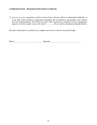 Application for Authority to Organize a Trust Company - Idaho, Page 16