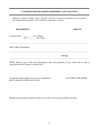 Application for Authority to Organize a Trust Company - Idaho, Page 4