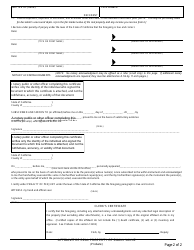 Affidavit Re Real Property of Small Value ($20,000 or Less) - County of Riverside, California, Page 2