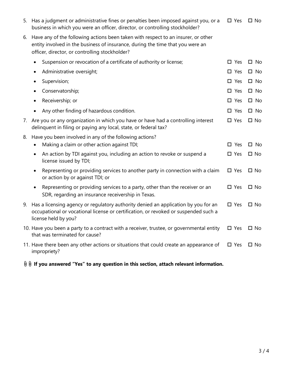 Form FIN613 Rfq Application - Legal Services - Texas, Page 3