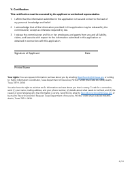 Form FIN612 Rfq Application - Information Technology Services - Texas, Page 4