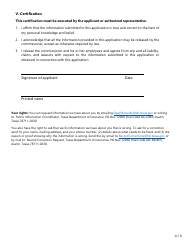 Form FIN611 Rfq Application - Claims Services - Texas, Page 4