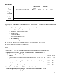 Form FIN616 Rfq Application - Accounting Services - Texas, Page 2