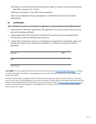 Form FIN615 Rfq Application - Special Deputy Receiver - Texas, Page 6