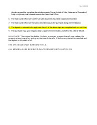 Tax Land Sale Procedures and Request Form - Louisiana, Page 3