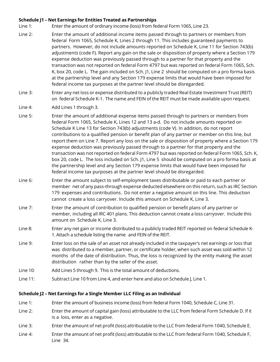 Instructions for Form FAE170, RV-R0011001 Franchise and Excise Tax Return - Tennessee, Page 6