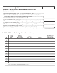 Form RV-F700009 Schedule PL Paid Family and Medical Leave Credit - Tennessee