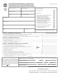 Form FAE174 (RV-R0012001) Franchise and Excise Financial Institution and Captive Real Estate Investment Trust Tax Return - Tennessee