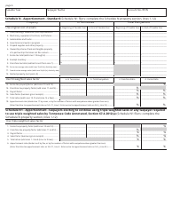 Form FAE170 (RV-R0011001) Franchise and Excise Tax Return - Tennessee, Page 6