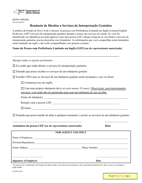 Formulario PA-10PT  Printable Pdf