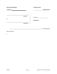 Declaration - Civil Action - North Dakota, Page 4