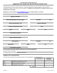 DNR Form 542-0199 Application for Funds From the All-terrain Vehicle Fund - Iowa, Page 2
