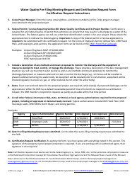 DNR Form 542-0400 Section 401 Water Quality Pre-filing Meeting and Certification Request Form - Iowa, Page 4