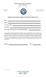 Document preview: Request to Issue Initial License in the Inactive License Status - Louisiana
